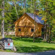 Barn style home in the woods